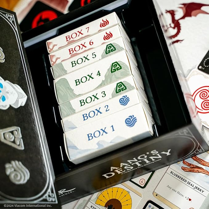 Avatar: The Last Airbender: Aang's Destiny Cooperative Deck Building Strategy Board Game Play as Aang Katara Appa &amp More Fun for Family Game Night Ages 10+ 2-4 Players 60 Minutes