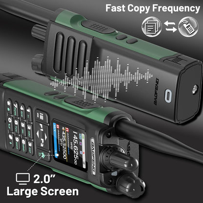 BAOFENG DM32 DMR Radio Ham Radio 10W Handheld Long Range Rechargeable Walkie Talkies GPS DM-32UV Digital NOAA 5RM Tactical Radio USB-C Charger for Hunting Survival Gear,2Pack