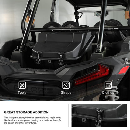 KIWI MASTER Rear Cargo Box for 2014-2023 Polaris RZR XP 1000 900 Turbo, 2020-2026 RZR Trail/S Accessories Replace OEM # 2881193 Waterproof 69 QT Bed Storage Bin