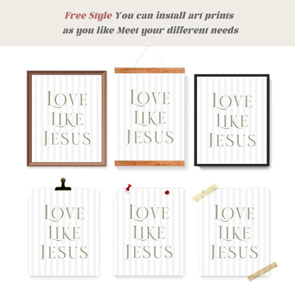 LARTSFRO Coquette Beige Bow Wall Art - Inspirational Christian Decor for Bedroom & Bathroom | Set of 4 Unframed 10x8 Inch Prints