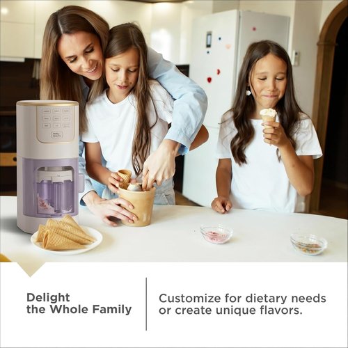 BLACK+DECKER Ice Cream Maker - Create Protein, Keto & Dairy-Free Treats at Home | Family-Friendly & Easy to Use