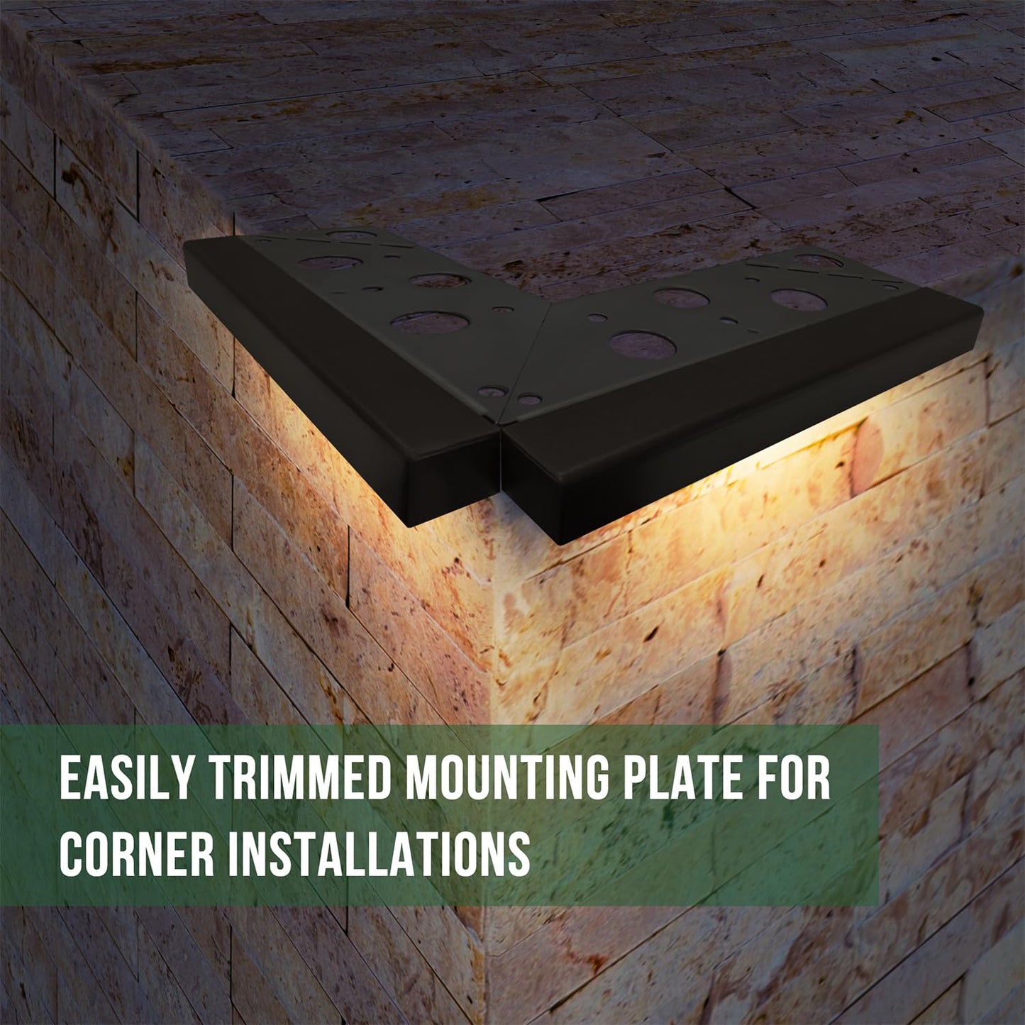 GKOLED 8-Pack Replaceable 6.8" LED Hardscape Lights, Low Voltage Retaining Wall Lights, Paver Wall Hardscape Lighting, Outdoor Landscape Step Lights, 12VAC/DC 1.5W 2700K, Die-cast Aluminum Housing