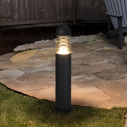 Linkmoon 31.5" Outdoor Pathway Lights Wired, AC 100-240V Landscape Path Lights, IP65 Waterproof Driveway Lighting, 3000K LED Bollard Light, Modern Bollard Landscape Lighting for Sidewalk Lawn Garden