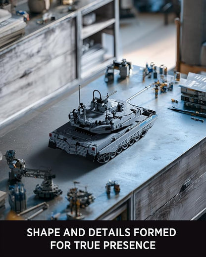 Nifeliz Military Abrams-X Tank Model Set Modern Army Main Tank Building Set for Adults to Build and Collection Display Model for Military Enthusiasts (2136 PCS NF10300)
