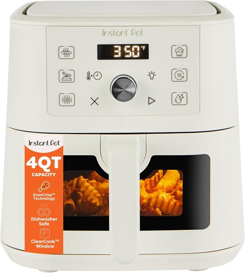 Instant Pot VORTEX 6-in-1 Mini Air Fryer - 4Qt with Custom Program Options & Sea Salt Finish