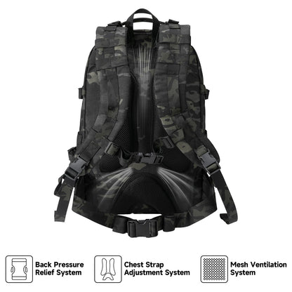 EXCELLENT ELITE SPANKER 40L Tactical Military Backpack for Men and Women Large Rucksack Assault Pack Bag for Outdoor Camping, Hiking,Travel Backpacking(Multicam Black)