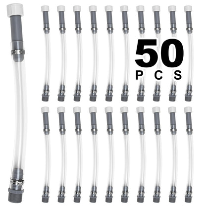 Mapleza 50 PCS Fuel Jug Hose Perfect for LC2 JEGS Jugs Gas Can Hoses Replacement Racing VP Fuel Jug Hose Gas Can Nozzle Suitable for 3/5/5.5 Gallon Jugs