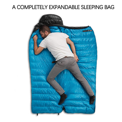 Naturehike Ultralight Down Cold Weather Sleeping Bag, 650FP Compact Sleeping Bag 3-4 Season for Adults & Kids, Backpacking, Camping, Hiking, Traveling with Compression Sack (Black, Large)