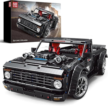 Mould King 13082 Pickup Truck Block Kits Model MOC Building Blocks Set to Build Gift for Age 14+/Adult Collections Enthusiasts(3695 Pieces with Motor/APP Remote Control)