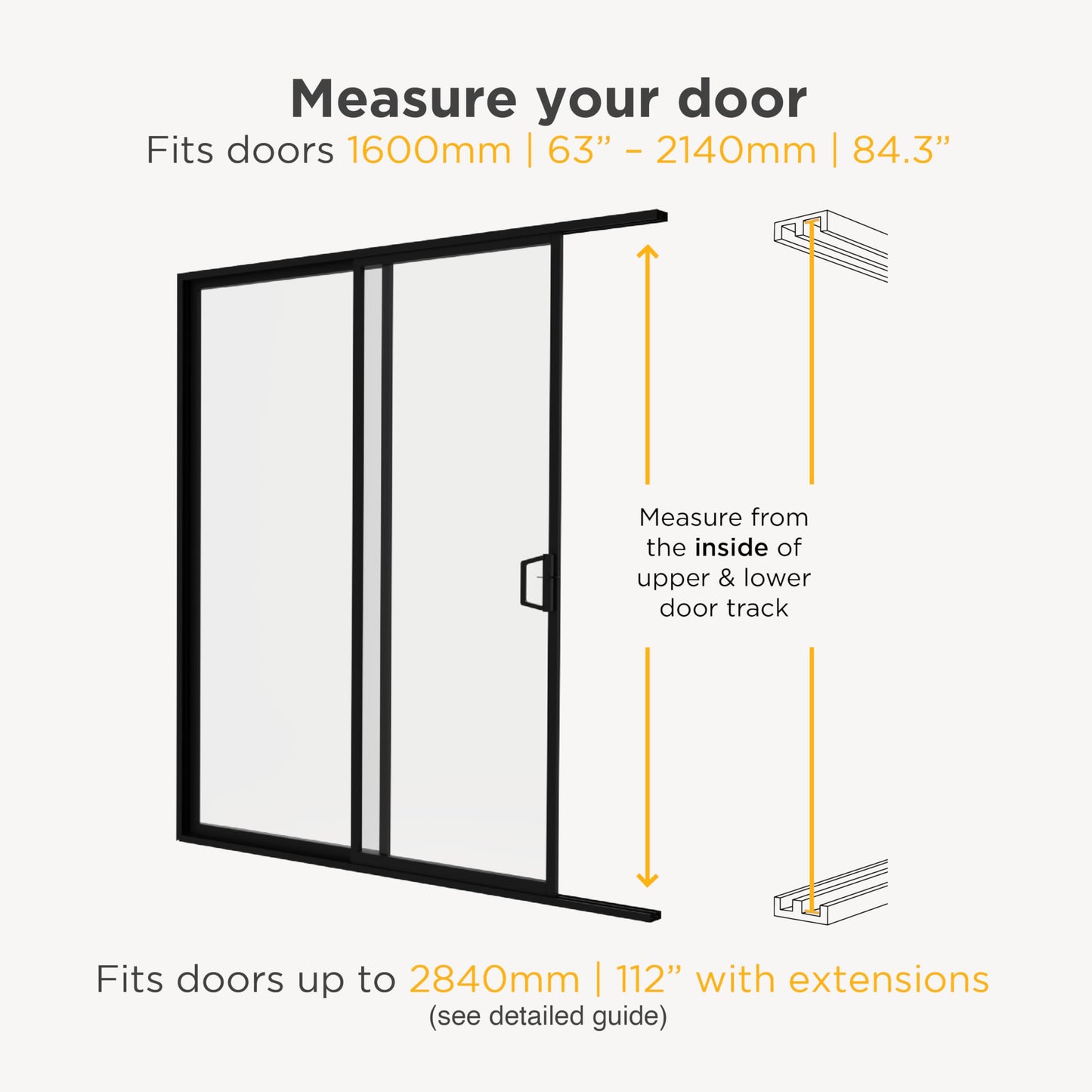 Hakuna Pets V2 Patio Pet Door Screen Insert Panel for Sliding Doors, Fits Door Track Min Ht 62.99" to Max Ht 84.25",UV Resistant Mesh, Locking Magnetic Dog Door, Easy Install and Removal,Large,Black