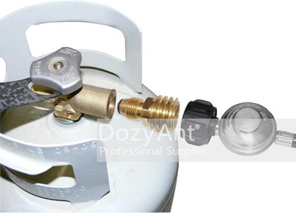 DOZYANT Propane Tank Adapter - Convert POL LP Tank to QCC1/Type1 Hose or Regulator | Durable Design