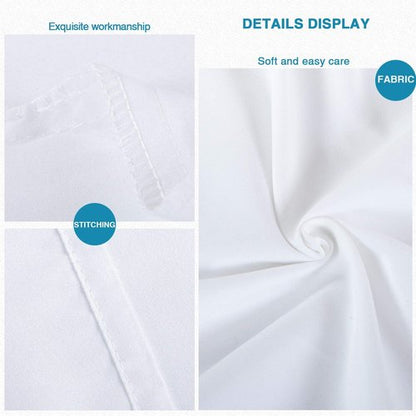 FLXXIE Microfiber Queen Pillowcases - Ultra Soft, Wrinkle & Fade Resistant | 20x30 Inches, White - 6 Pack