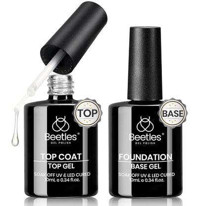 Beetles Nail Prep Kit Nail Dehydrator and Primer Nail Care Tool Kit 20ml Large Capacity Acid-Free & Hema-Free Dehydrate Bond Primer with Manicure Tools for Acrylic Nail Gifts for Women