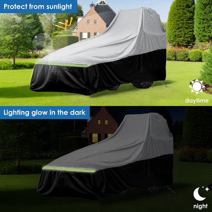Tractor cover, Tractor covers waterproof heavy duty, New upgraded version, (189 L x 76 W x 86 H in), 600D Oxford cloth Waterproof, UV protection, Dustproof, Universal tractor cover