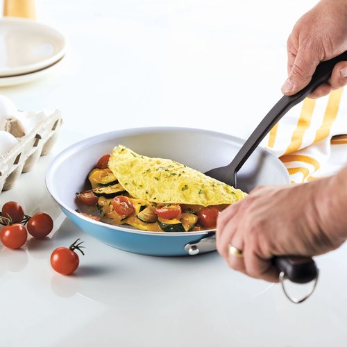 Farberware EcoAdvantage Ceramic Nonstick Cookware/Pots and Pans Set, 13 Piece, Aqua