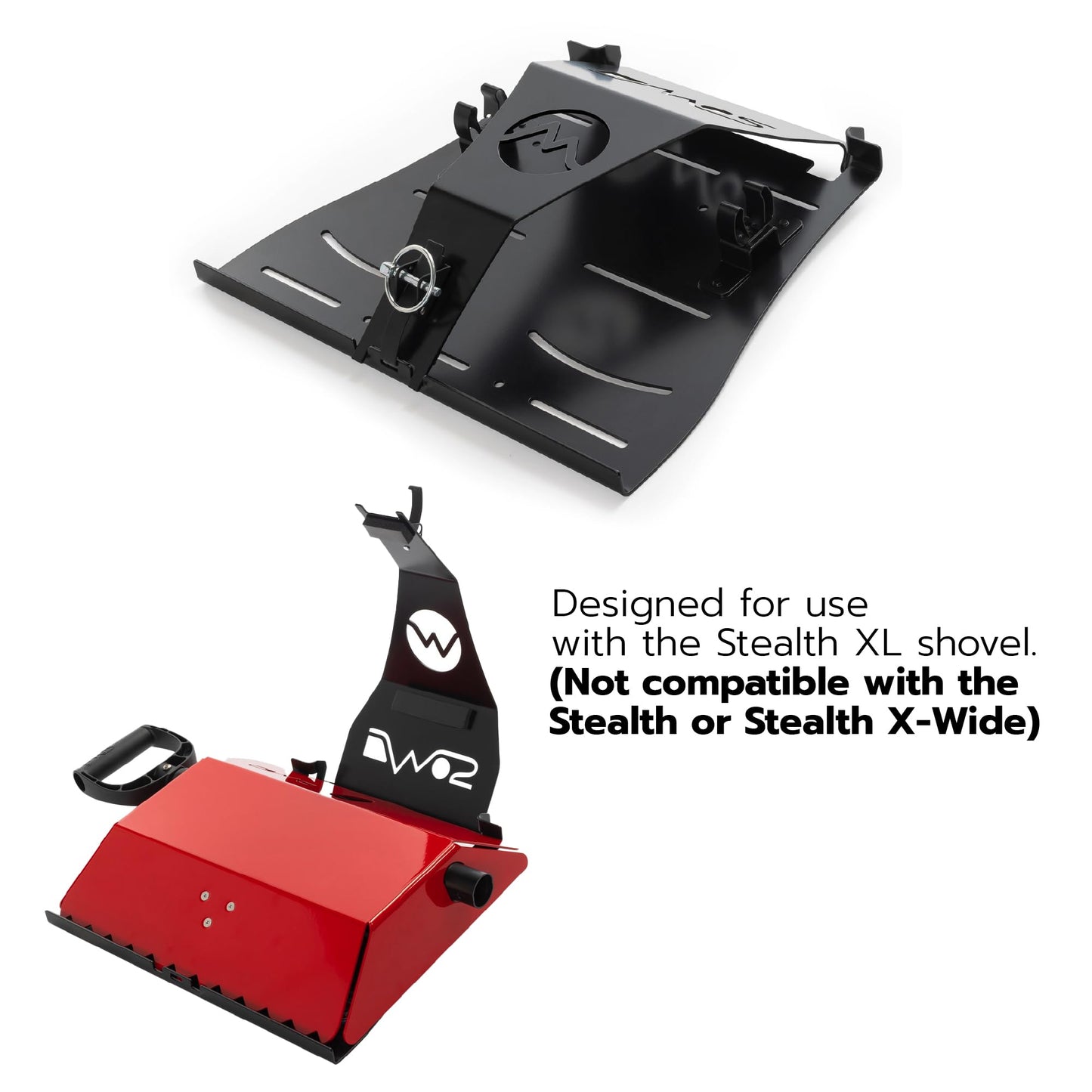 DMOS Shovel Mount - Aluminum Off-Road & Overlanding Tool Mount Clamp for Trucks, Cars, & ATVs - Stealth XL Shovel