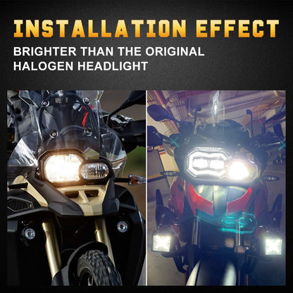 M MIBAHE LED Headlight High Low Beam with DRL LED Headlight Assembly Compatible with BMW F800GS F800GS Adventure F700GS F650GS