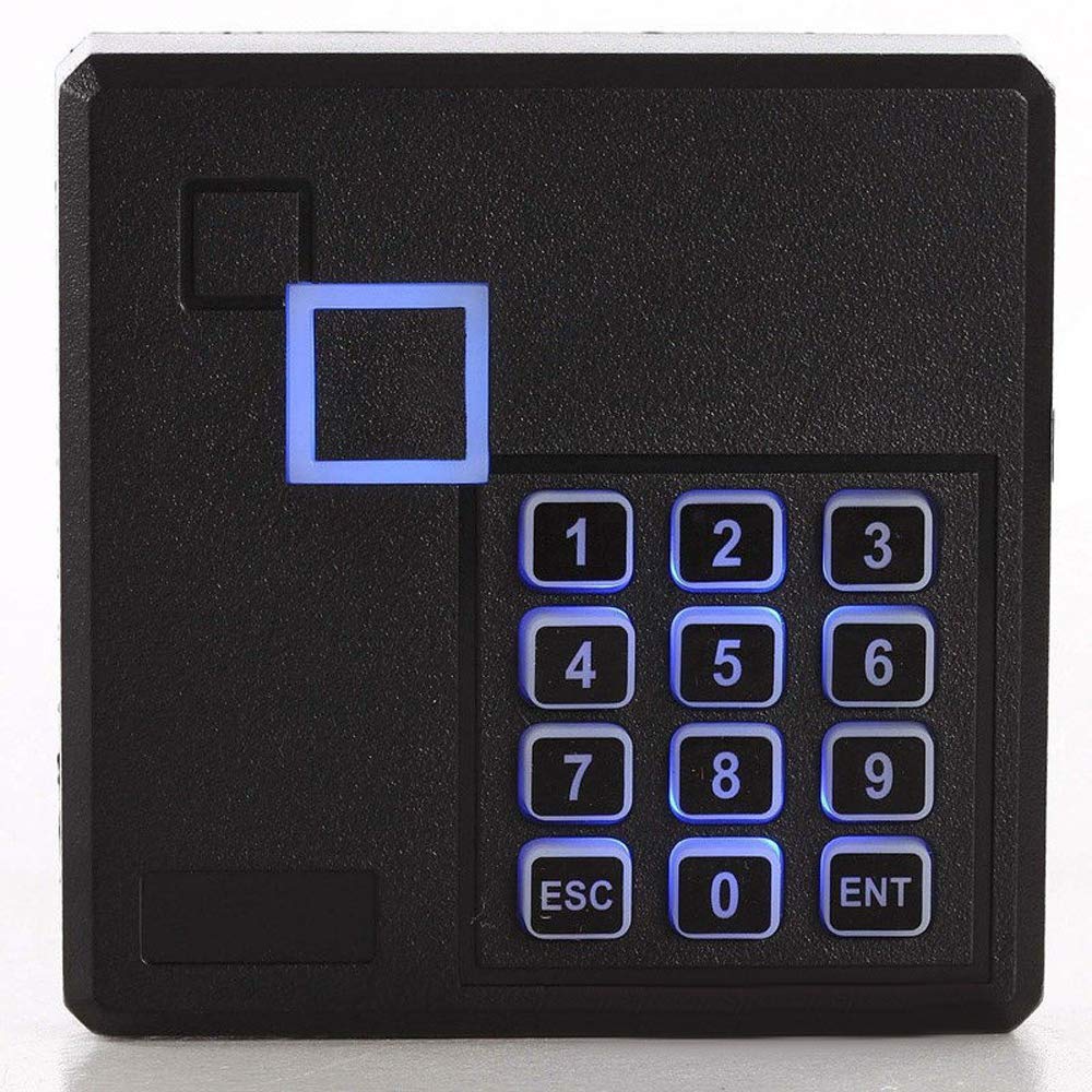 MENGQI-CONTROL TCP/IP Network 4 Door Smart Access Control Panel System Electric Strike Lock for Push Panic Bar Device Emergency Door, RFID Keypad Reader Enroll USB Reader 110V Power Supply Box
