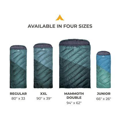 Teton Celsius Regular -25F Degree Sleeping Bag - Cold-Weather Sleeping Bag for Adults and Kids - Camping Made Easy and Warm. Compression Sack Included