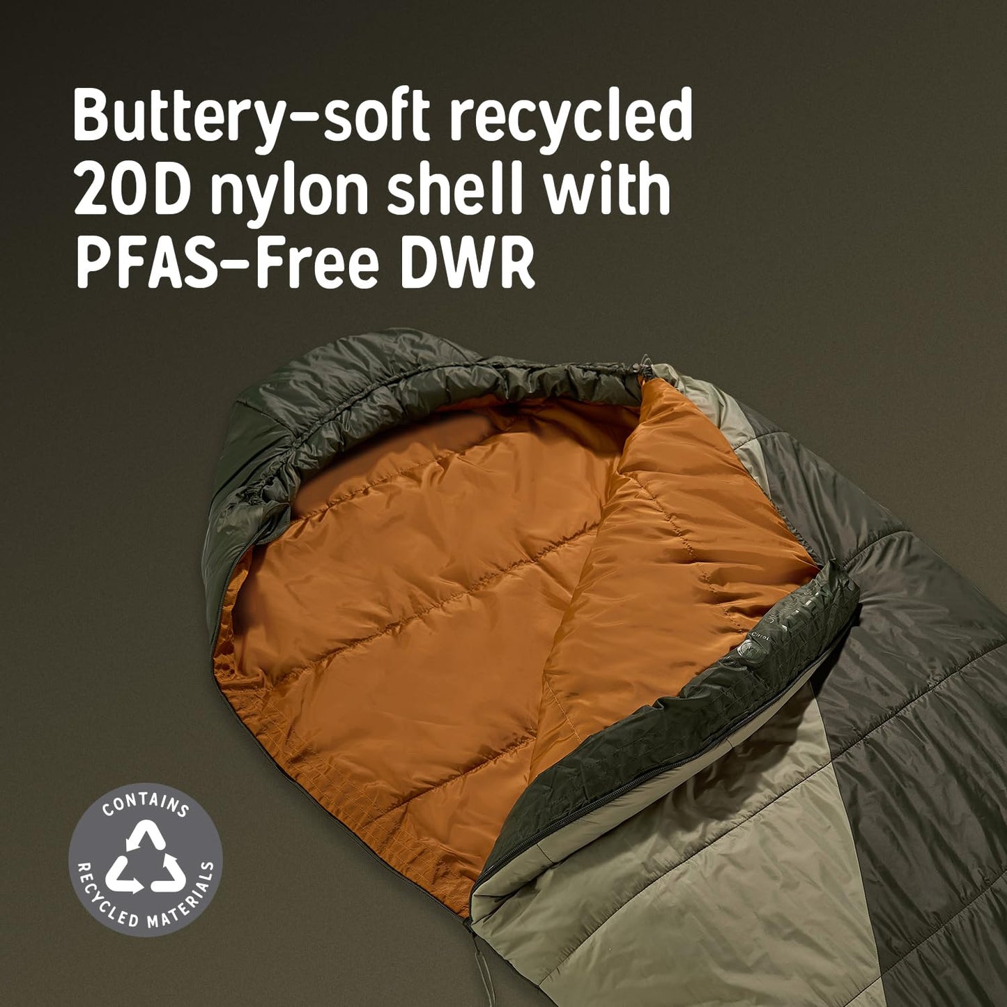 Kelty Cosmic Synthetic Fill 40 Degree Backpacking Sleeping Bag with Compression Straps, Compact and Lightweight (Long (2025))