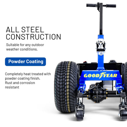 Goodyear Electric Trailer Dolly Super-Duty 7500lbs Max Trailer Weight, 5500lbs for Boats, 1100lbs Tongue Weight, All-Terrain Wheels Ideal for RVs, Toy Haulers, Car Trailers, and Campers