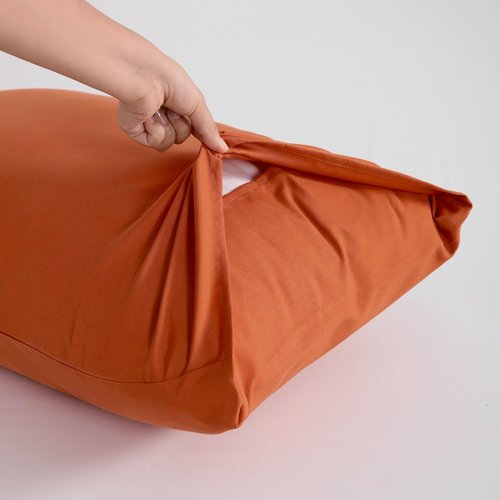 FLXXIE King Pillow Cases - Soft Microfiber Covers with Envelope Closure | Wrinkle & Stain Resistant, 20x36, Burnt Orange