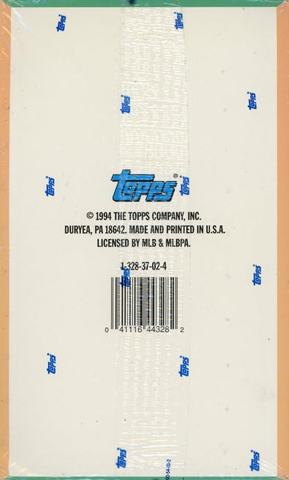 Topps Stadium Club Major League Baseball '94 Series 2 Trading Cards - 24 Foil Packs