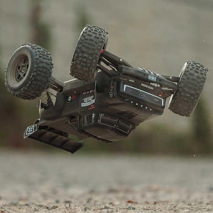ARRMA RC Truck 1/8 Notorious 4X4 6S BLX BRUSHLESS V6 Stunt Truck RTR (Battery and Charger Not Included) (Black) ARA8611V6T1