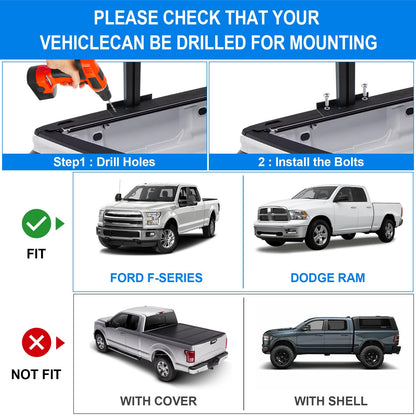 LMYYGOO Adjustable Truck Ladder Rack, Universal Trailer Rack - Width & Height Adjustable Aluminum Rack with 800LB Capacity & 2 Straps for Lumber, Ladders, Kayak