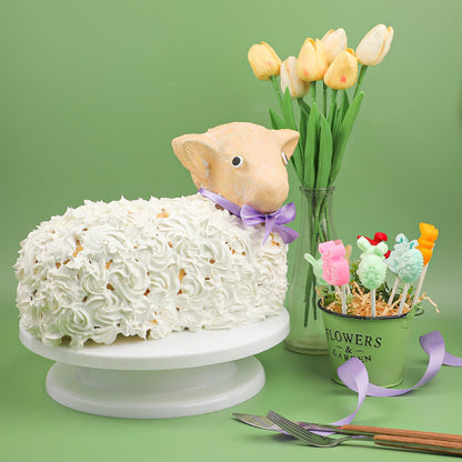 Kamehame Lamb Cake Mold, Silicone 3D Easter Lamb Cake Molds for Baking, Spring Lamb Mold Cake Pan for Easter Baking