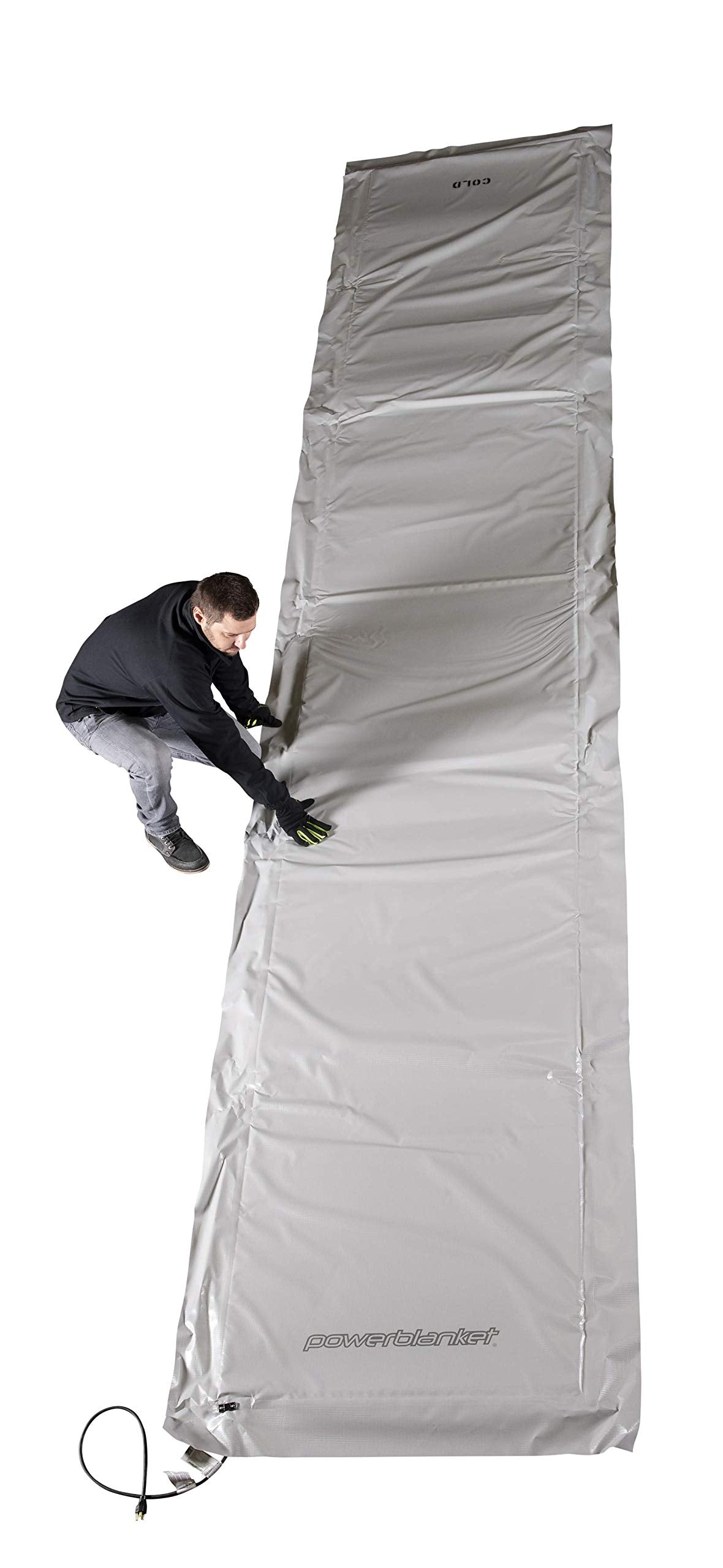 Powerblanket EH0325G Xtreme Gray Alloy Ground Thawing Blanket - 3' x 25' Heated Dimensions - 4' x 26' Finished Dimensions (30 Amp Plug)