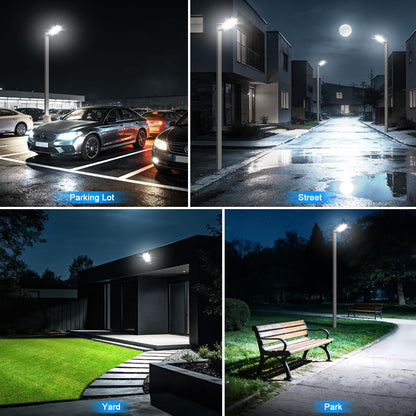 Dream Eeve 240W LED Parking Lot Light Trunnion Mount Dusk to Dawn 5000K Led Parking Lot Lights Outdoor Area Commercial Security IP65 Waterproof 100-277V 36000LM
