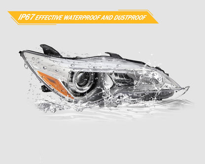 Kspeed Headlights Fit 2015 2016 2017 For Toyota Camry LE/SE/XLE Replacement Former Ones with Waterproof Property,Passenger and Driver Side