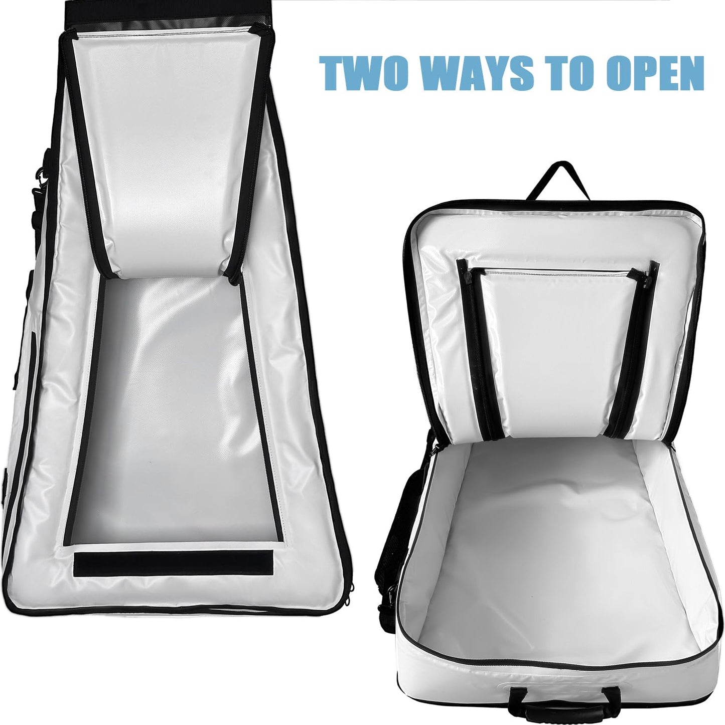 Buffalo Gear Kayak Fishing Cooler,36in Portable Kayak Cooler for Caught Fish,Leak Proof Kayak Fishing Kill Bags with Shoulder Strap