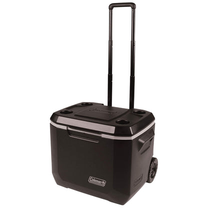 Coleman Ice Chest | Coleman 316 Series Wheeled Hard Coolers, 100qt Rock Grey & Rolling Cooler | 50 Quart Xtreme 5 Day Cooler with Wheels | Wheeled Hard Cooler Keeps Ice Up to 5 Days, Black