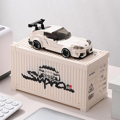 Toyota Supra Building Car with Display Container Toyota Officially Licensed Compatible with Speed Champions Sports Racing Car Building Toys for Adults and Kids Boys Aged 8-16 (367PCS)
