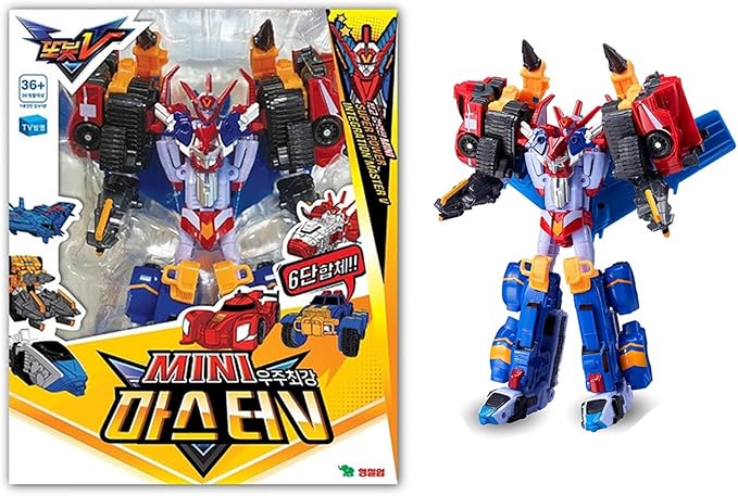 Mini MasterV/Popular Toy / 6 Mini Vehicles can be Separated and Transforming MasterV Robot MasterV Robot
