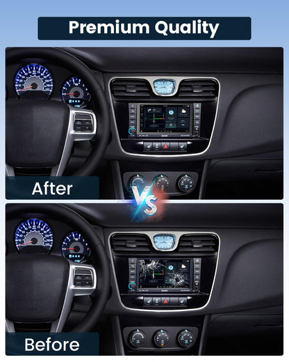 8.4" Uconnect 4C UAQ LCD Monitor Touch Screen Radio Navigation, New OEM Replacement Screen Fit for Dodge Challenger/Durango/Jeep Wrangler/Compass/Gladiator/Chrysler 2017-2021，LA084X01(SL)(02)