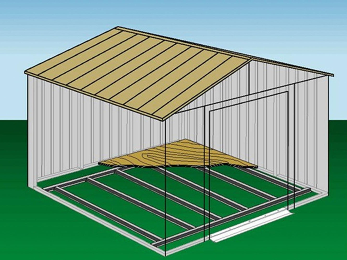 Arrow Sheds Floor Frame Kit for Arrow Classic and Select Storage Sheds, Extra Large Sheds