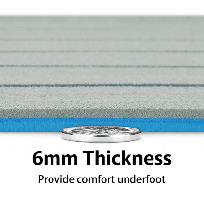 ICOOP Boat Flooring Sea Deck Non-Slip EVA Foam Boat Decking Marine Vinyl Flooring Seadek Waterproof Hydro Turf Marine Mats for Boats Pontoon 94.5"x47"/36"/24"/16", 47.2"x15.8"