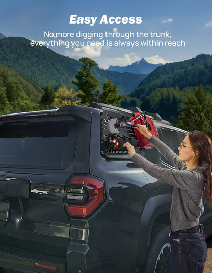 JOYTUTUS Rear Window Molle Panel Kit Compatible with 2025-2026 4Runner 6th Gen Exterior Modular Storage Cargo Rack | 4 Recovery Board Accessories(Not for Trailhunter)