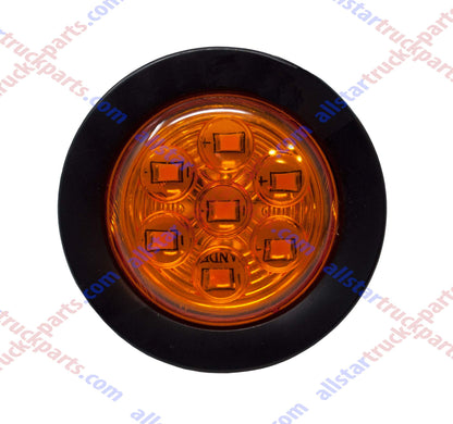 All Star Truck Parts 4pc LED Clearance Marker Lights 2in Amber Waterproof IP67 Model ASTP2056A4