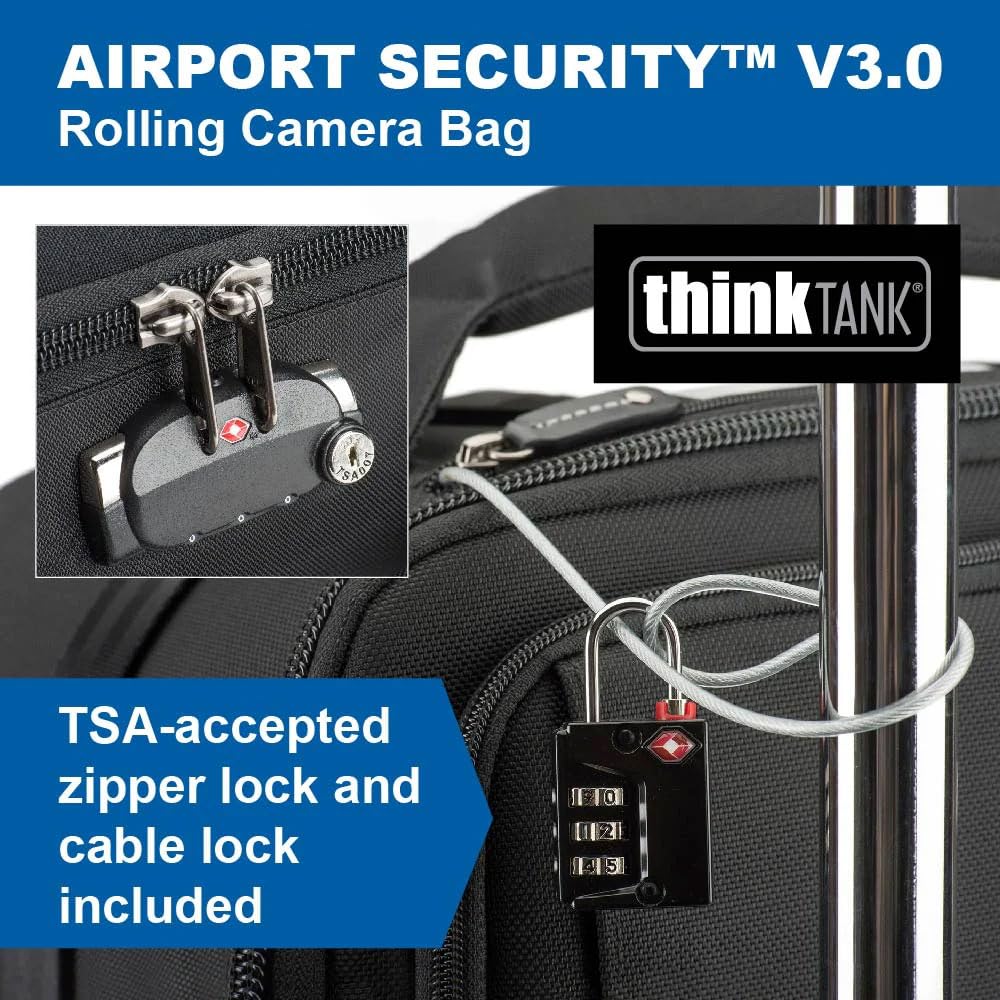 Think Tank Airport Security V3.0 Rolling Carry-On Camera Bag - Black