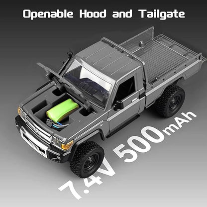 1/12 Scale RC Crawler MN-82 Pro RTR RC Truck LC79 4x4 Off Road Vehicles 2.4GHz RC Rock Car with LED Lights for Adults Hobby Toys (Gray)