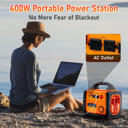 Tyrell Chenergy 2200 Amp Car Jump Starter with Air Compressor,Portable Power Station with 260 PSI Tire Inflator,400W Power Inverter Dual AC/DC Ports,2.1A USB Port,Battery Clamps