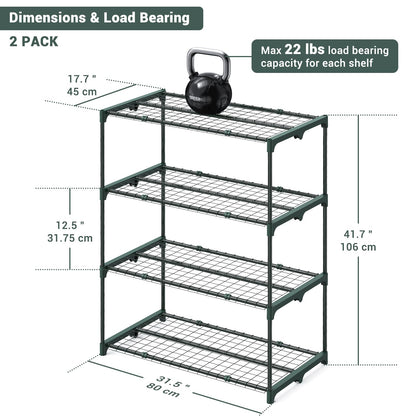 Ohuhu Portable Lean to Greenhouse with 3 Pack Plant Shelves, White