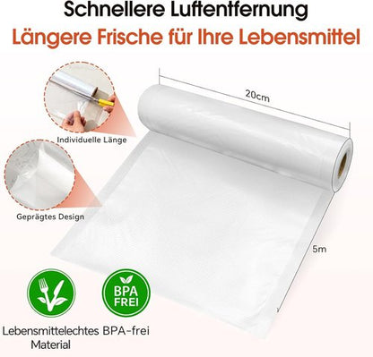 FoodSaver Vacuum Sealer Rolls - 2 Pack BPA-Free 8" x 16' Bags for Food Storage & Sous Vide Cooking