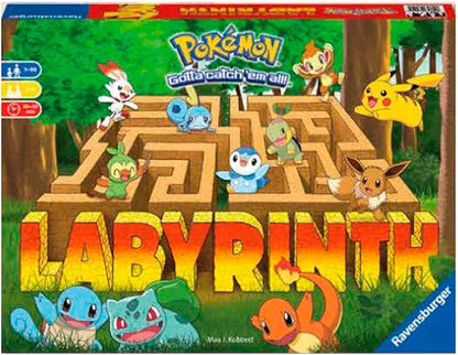 Ravensburger Labyrinth Pokemon Board Game - A Strategic Maze Adventure for Family Nights &amp Pokemon Parties - Includes Pikachu Bulbasaur and More - Great Birthday Gift for Kids Ages 7 and Up