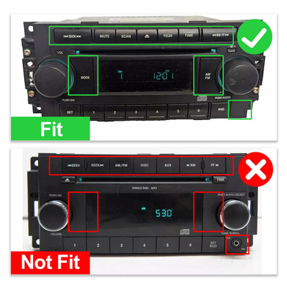 2+32G Android 12 Double Din Car Stereo for Compass Patriot 2007-2009 with 10.1 Inch Touchscreen Radio Built-in Wireless Carplay/Android Auto/GPS/WiFi 6/Bluetooth 5.4/FM/AUX-in/SWC/Backup Camera