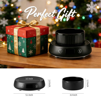 Lyty 4-in-1 Wax Melt Warmer, Candle Warmer with Delay Start Timer, Fragrance Scented Wax Melter Wax Cube Warmer with 3 Color Light for Home Bedroom Spa Office, 8H Auto Shut Off (Black)